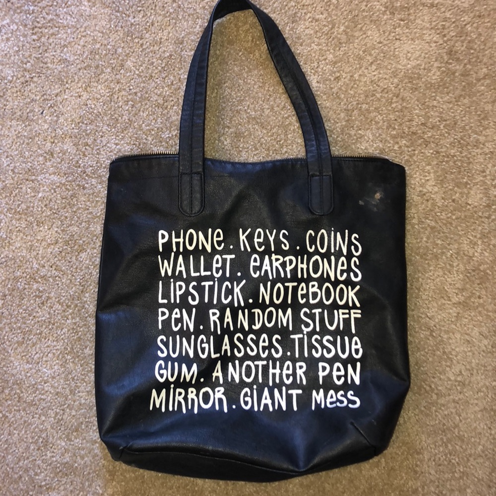 H&M leather tote